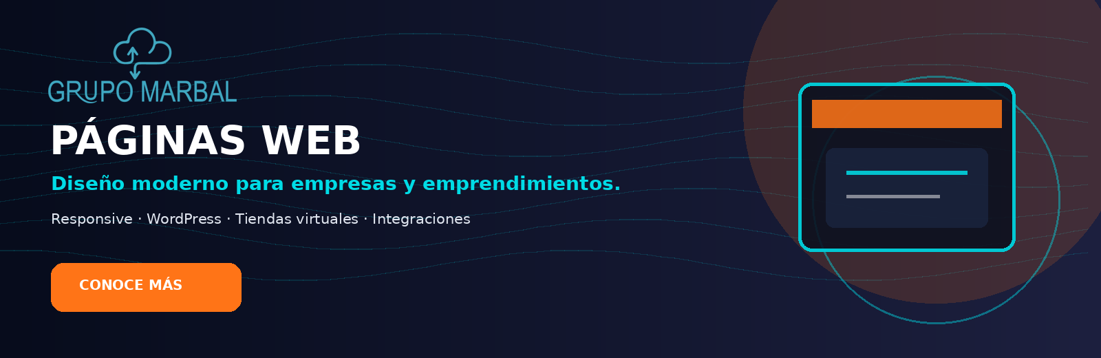 Diseño de páginas web de GRUPO MarBal